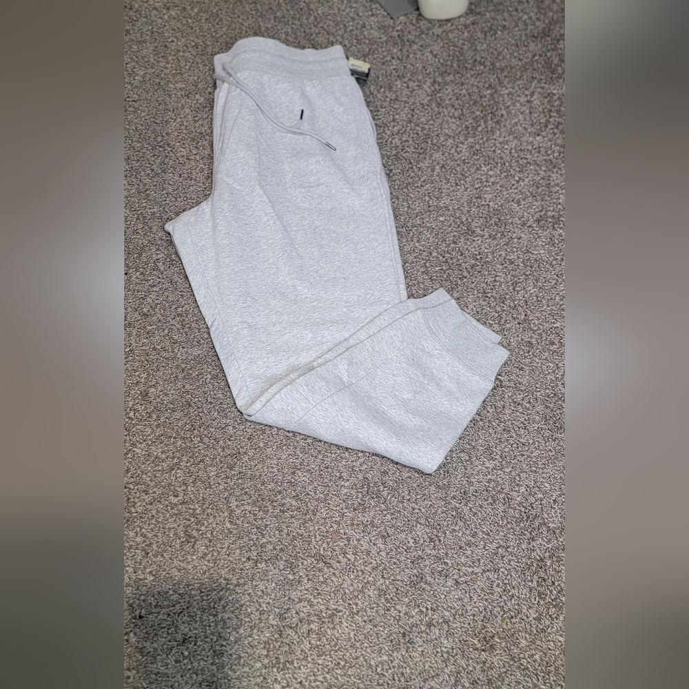 Gray Cotton Blend Sweatpants for Casual Comfort